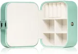 Шкатулка для украшений Notino Classy Collection Jewellery box двухъярусная, на молнии, 10,8 × 6,5 × 8,8 см Green — фото 3