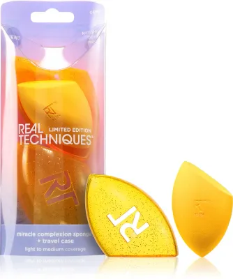 Real Techniques Miracle Complexion Sponge & Case - Кисть для макияжа, 2 шт