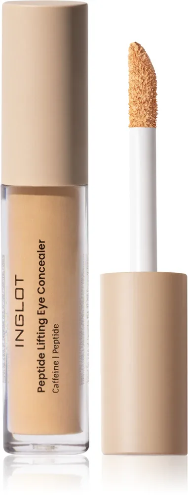 Корректор для лица Inglot Peptide Lifting Eye Concealer кремовый, со средней степенью покрытия, 4,6 мл, оттенок 208 Melon Beige