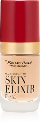 Pierre Rene Skin Elixir - Аксамитный тональный фонд SPF 30, 25 мл, оттенок no. 01 Ivory Nude