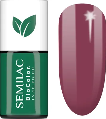 Semilac UV Hybrid BioColor - Гибридный лак для ногтей с использованием УФ, 7 мл, оттенок 718 Natural Cyclamen