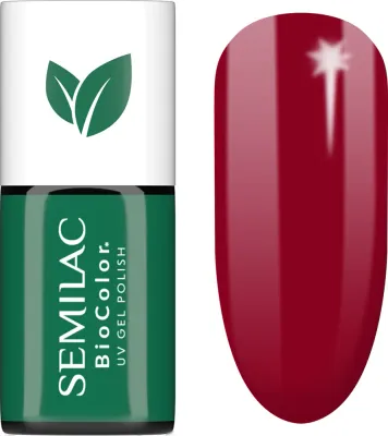 Semilac UV Hybrid BioColor - Гибридный лак для ногтей с использованием УФ, 7 мл, оттенок 729 Dark Cherry