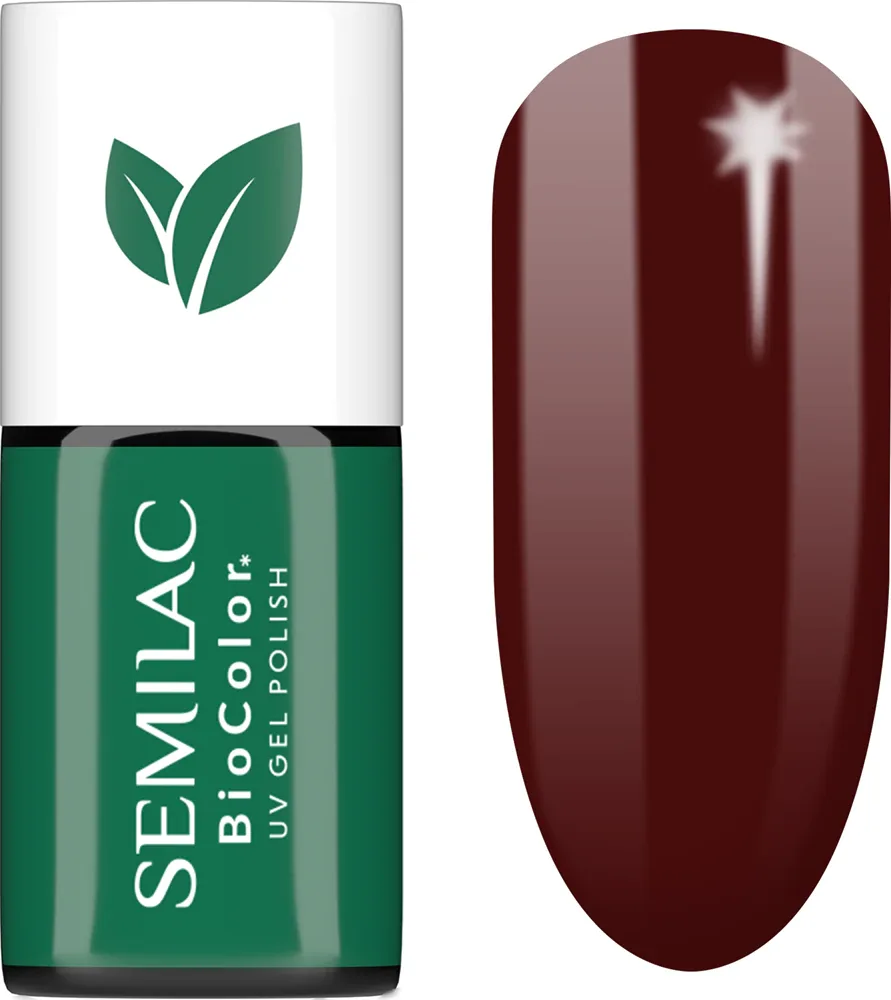 Semilac UV Hybrid BioColor - Гибридный лак для ногтей с использованием УФ, 7 мл, оттенок 726 Dark Coral