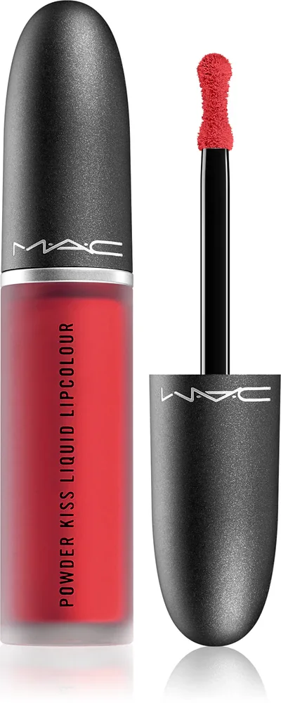 MAC Cosmetics Powder Kiss Liquid Lipcolour - Матовая жидкая помада, 5 мл, оттенок Ruby Boo