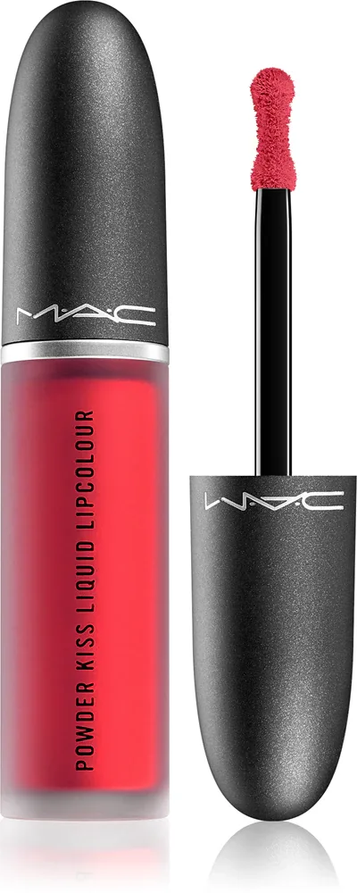 MAC Cosmetics Powder Kiss Liquid Lipcolour - Матовая жидкая помада, 5 мл, оттенок M·A·Csmash