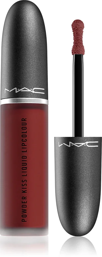 MAC Cosmetics Powder Kiss Liquid Lipcolour - Матовая жидкая помада, 5 мл, оттенок Make Love to the Camera
