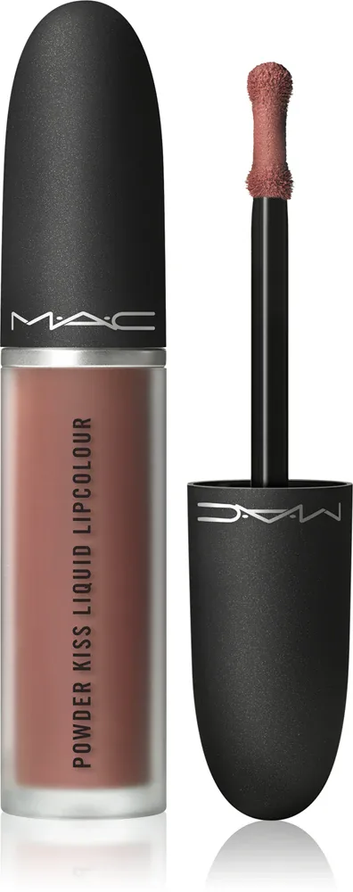 MAC Cosmetics Powder Kiss Liquid Lipcolour - Матовая жидкая помада, 5 мл, оттенок Taken