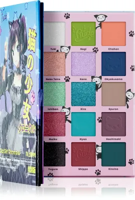 Rude Cosmetics Manga Collection Pigments & Shadows Palette - Палетка теней для век: палетка сеней до повек, 22 г