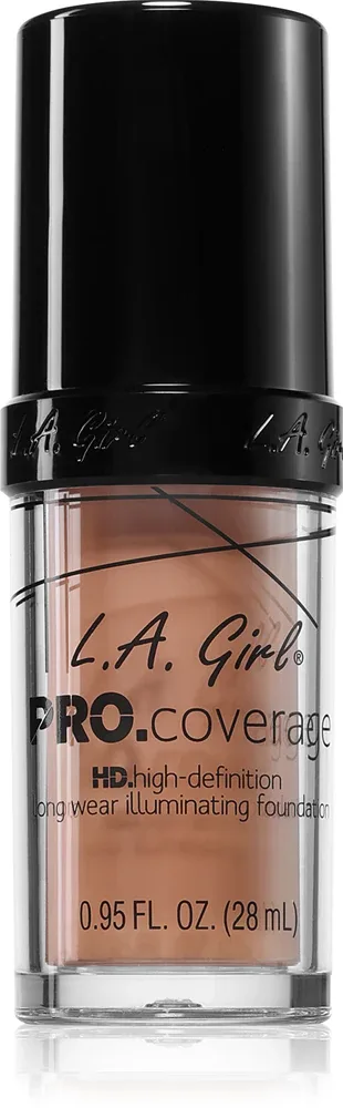 L.A. Girl Cosmetics PRO. Coverage - Светлый тональный флюид, 28 мл, оттенок Natural