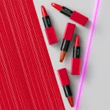 Shiseido Makeup Technosatin gel lipstick - Бархатная помада, 4 г, оттенок 416 Red Shift — фото 4