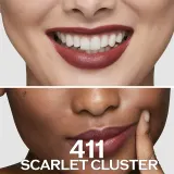 Shiseido Makeup Technosatin gel lipstick - Бархатная помада, 4 г, оттенок 411 Scarlet Cluster — фото 3
