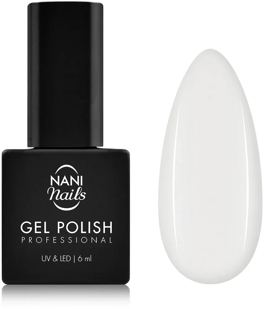 Гель-лак для ногтей NaniNails NANI Professional белый, с лампой UV/LED, стойкий, 6 мл, оттенок Snowflake