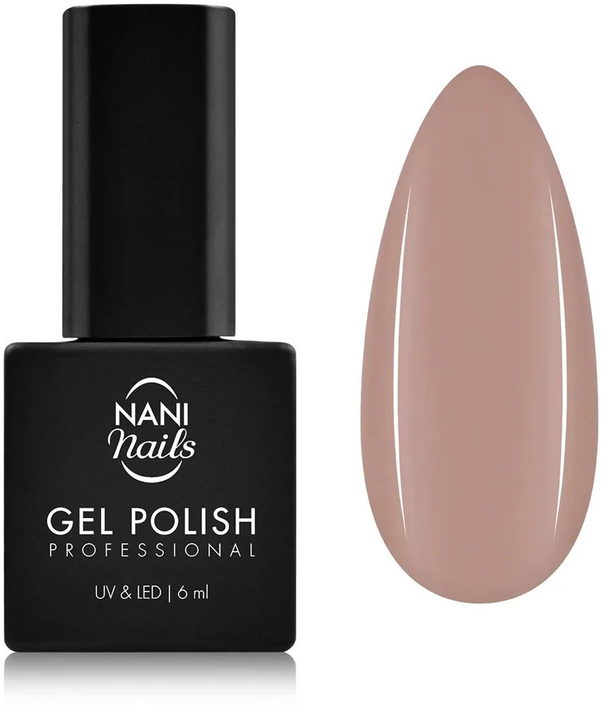Гель-лак для ногтей NaniNails NANI Professional белый, с лампой UV/LED, стойкий, 6 мл, оттенок Mocha Mousse