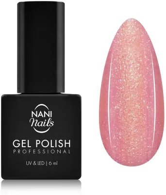 Гель-лак для ногтей NaniNails NANI Professional белый, с лампой UV/LED, стойкий, 6 мл, оттенок HollywoотBlush