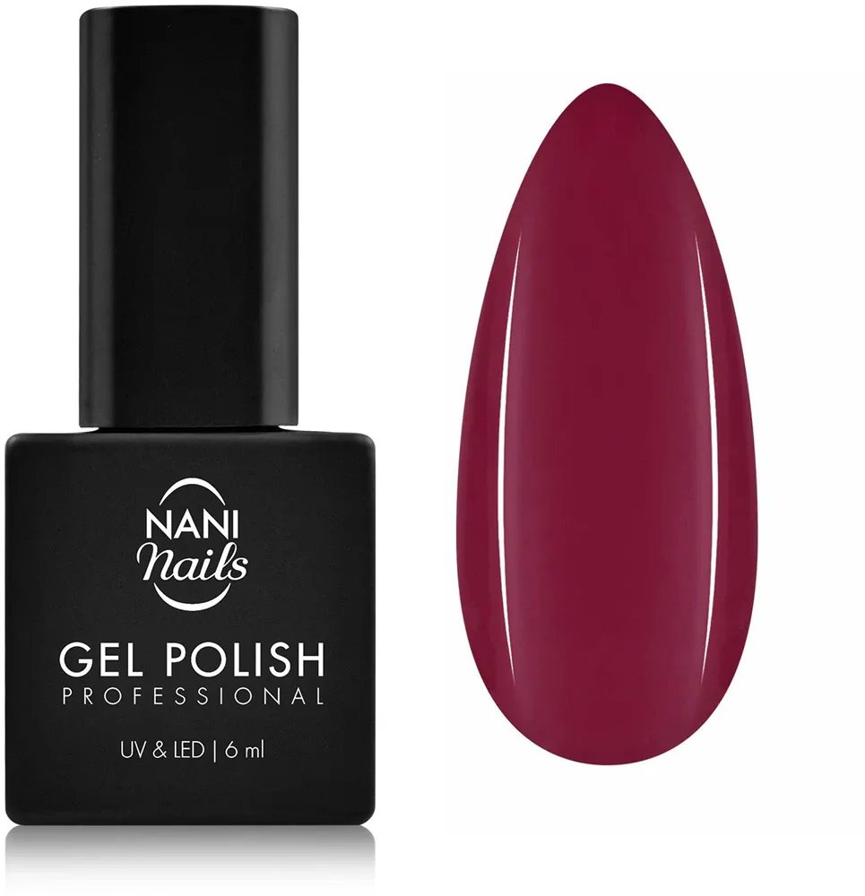 Гель-лак для ногтей NaniNails NANI Professional белый, с лампой UV/LED, стойкий, 6 мл, оттенок Wine Drop