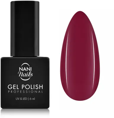 Гель-лак для ногтей NaniNails NANI Professional белый, с лампой UV/LED, стойкий, 6 мл, оттенок Wine Drop