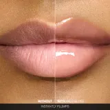 Smashbox Halo Plump + Glow Lip Gloss - Увлажняющий блеск для губ, оптически увеличивающий объем, 4.6 мл, оттенок Beam — фото 4