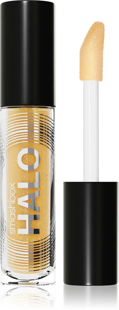 Smashbox Halo Plump + Glow Lip Gloss - Увлажняющий блеск для губ, оптически увеличивающий объем, 4.6 мл, оттенок Glimmer