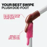 Smashbox Halo Plump + Glow Lip Gloss - Увлажняющий блеск для губ, оптически увеличивающий объем, 4.6 мл, оттенок Energy — фото 6