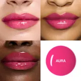 Smashbox Halo Plump + Glow Lip Gloss - Увлажняющий блеск для губ, оптически увеличивающий объем, 4.6 мл, оттенок Aura — фото 3