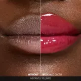 Smashbox Halo Plump + Glow Lip Gloss - Увлажняющий блеск для губ, оптически увеличивающий объем, 4.6 мл, оттенок Spark — фото 4