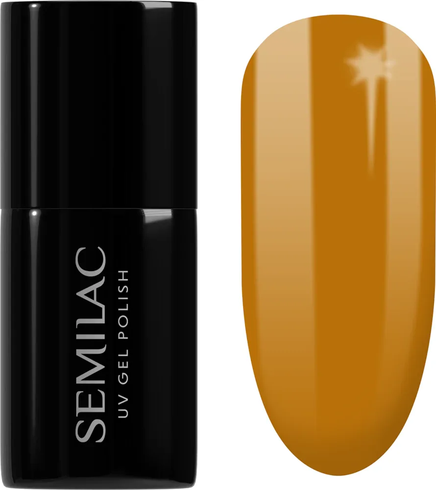 Semilac UV Hybrid WellBeing - Гибридный лак для ногтей с использованием УФ, 7 мл, оттенок 660 Honey Ritual