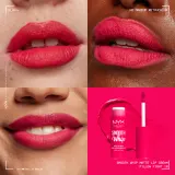 NYX Professional Makeup Smooth Whip Matte Lip Cream - Бархатная помадка с эффектом разглаживания, 4 мл, оттенок 10 Pillow Fight — фото 3