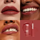 NYX Professional Makeup Smooth Whip Matte Lip Cream - Бархатная помадка с эффектом разглаживания, 4 мл, оттенок 05 Parfait — фото 3