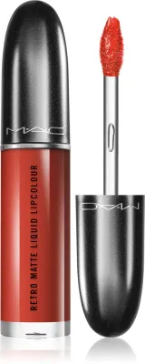 MAC Cosmetics Retro Matte Liquid Lipcolour - Матовая жидкая помада, 5 мл, оттенок Quite the Standout