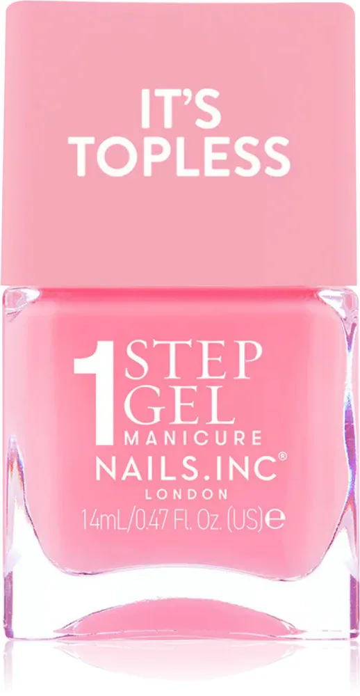 Nails Inc. It’s Topless - Гибридный лак для ногтей для долговременного эффекта, 14 мл, оттенок Allegra