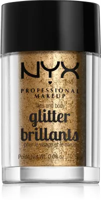 NYX Professional Makeup Face & Body Glitter Brillants - Блеск для лица и тела, 2.5 г, оттенок 08 Bronze