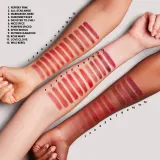 MAC Cosmetics Powder Kiss Velvet Blur Slim Stick - Матовая увлажняющая помада, 2 г, оттенок Peppery Pink — фото 6