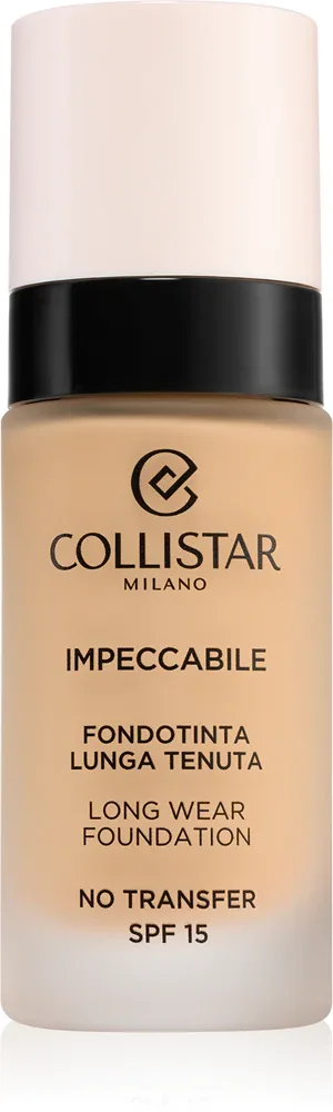Collistar Impeccabile Long Wear Foundation - Тональная основа: травялый подклад, 30 мл, оттенок SPF 15 3N Natural