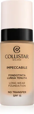 Collistar Impeccabile Long Wear Foundation - Тональная основа: травялый подклад, 30 мл, оттенок SPF 15 3N Natural