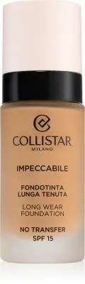 Collistar Impeccabile Long Wear Foundation - Тональная основа: травялый подклад, 30 мл, оттенок SPF 15 5N Amber