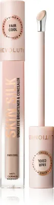 Makeup Revolution Skin Silk Under Eye Brightener & Concealer - Корректор осветляющий, 4 мл
