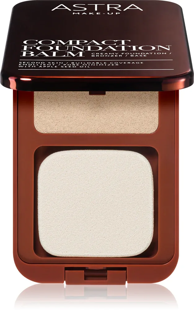Astra Make-up Compact Foundation Balm - Кремовое тональное средство в компактной упаковке, 7.5 г, оттенок 01 Fair