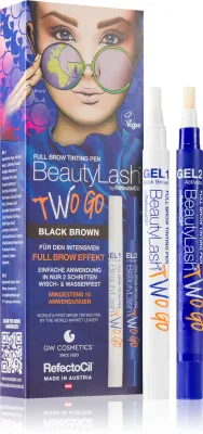 RefectoCil BeautyLash Two Go - Краска для бровей, 2 мл, оттенок Black Brown