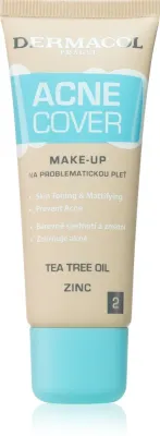 Dermacol Acne Cover - Тональная основа с маслом чайного дерева, 30 мл, оттенок No. 2