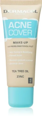 Dermacol Acne Cover - Тональная основа с маслом чайного дерева, 30 мл, оттенок No. 3