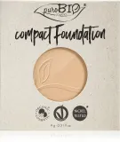 puroBIO Cosmetics Compact Foundation - Компактное порошковое тональное основание сменный картридж SPF 10, 9 г, оттенок 01 — фото 1