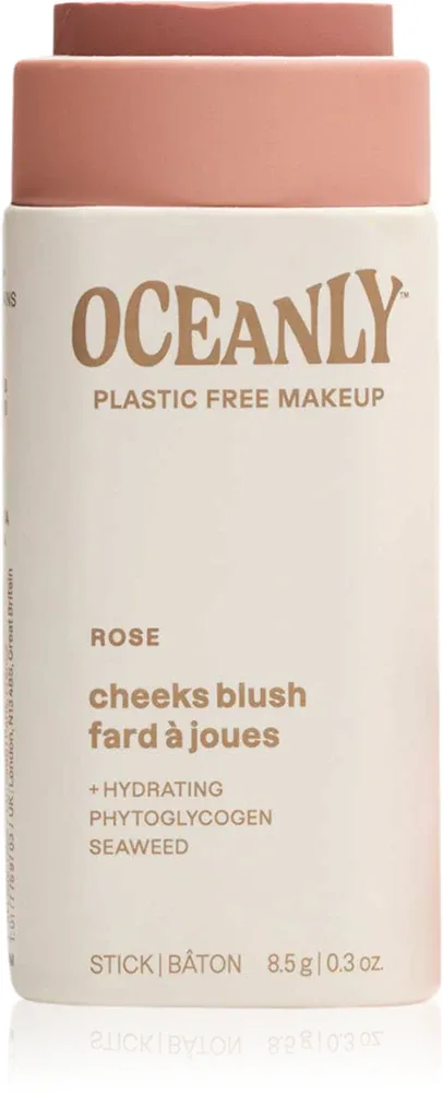 Attitude Oceanly Plastic Free Makeup - Розовый крем в стике для сухой и чувствительной кожи, 8.5 г, оттенок Rose