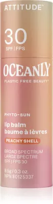 Attitude Oceanly Plastic Free Beauty - Тонирующий бальзам для губ SPF 30, 8.5 г