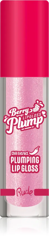 Rude Cosmetics Berry Plump - Увлажняющий блеск для губ для увеличения объема, 4 г, оттенок Pink Sugar