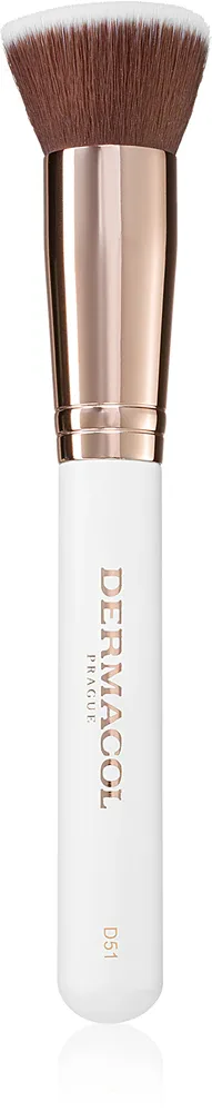 Dermacol Accessories Master Brush by PetraLovelyHair - Кисть для нанесения жидкого тонального крема D51 Rose Gold, 1 шт