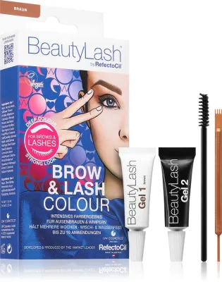 Краска для бровей и ресниц RefectoCil BeautyLash Brow Lash Colour стойкая, коричневая, 1 шт, оттенок Brown