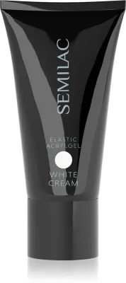 Гель для моделирования ногтей Semilac Acrylgel Elastic White Cream белый, для лампы UV, 30 г