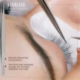 Пинцет для ресниц Nanolash Eyelash Tweezers Pointed, заострённый кончик, нержавеющая сталь, 1 шт — фото 4