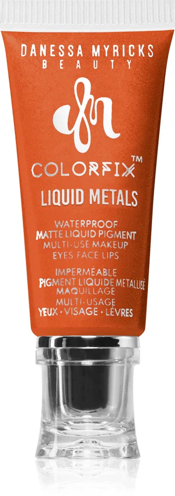 Тени для век Danessa Myricks Beauty Colorfix Liquid Metals жидкие, с металлическим эффектом, 10 мл, оттенок Hot Fire