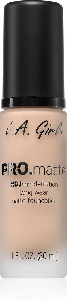 L.A. Girl Cosmetics PRO. Matte HD - Тональная основа с матовым покрытием, 30 мл, оттенок Natural